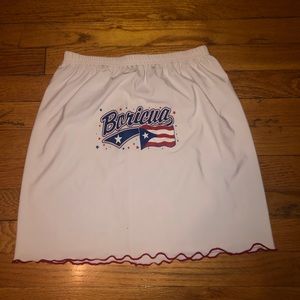 Boricua swim skirt